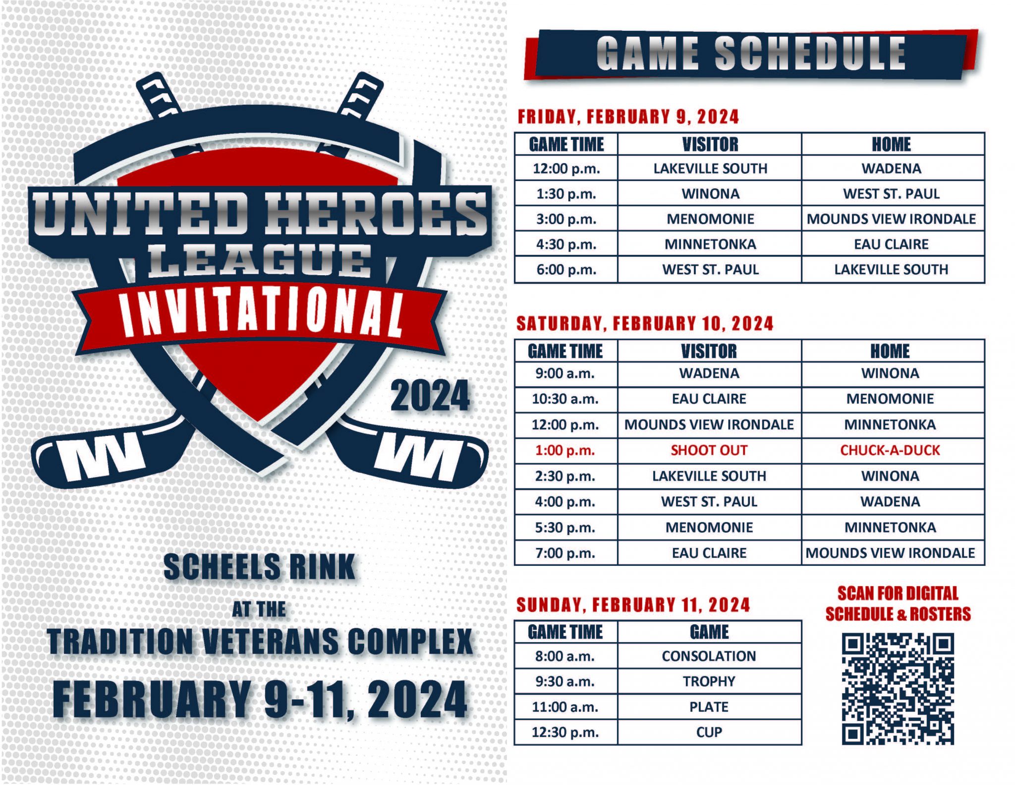 2024 Veterans Memorial Hockey Tournament » United Heroes League