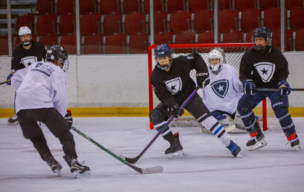 Kids Playing Hockey